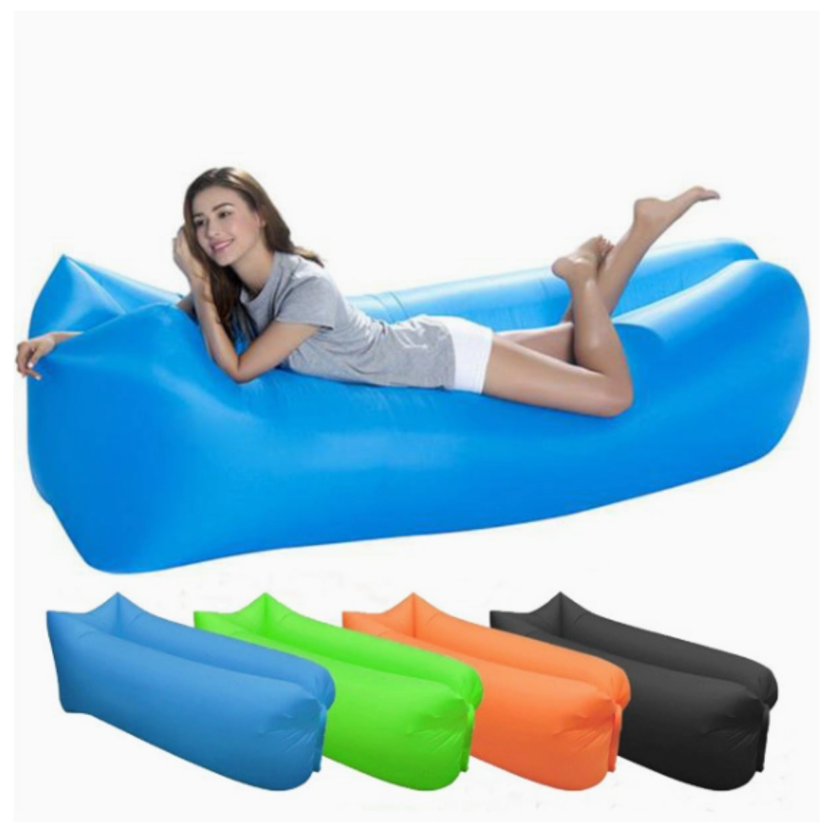 Sofá Inflable Largo de Camping